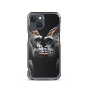 Gorilla Kissing iPhone Case