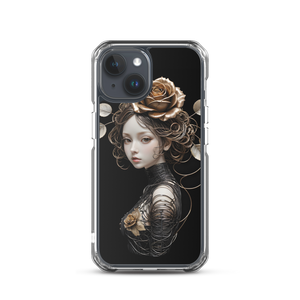 Lady Rose Copper Wire Art iPhone Case