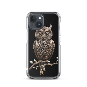 Owl Copper Art iPhone Case