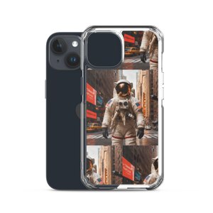 Astronout in the City iPhone Case