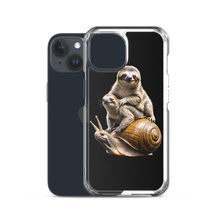 Sloth Riding A Snail iPhone Case