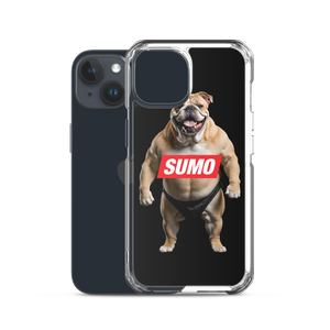 Sumo Bulldog Black iPhone Case