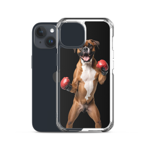 Boxer Boxing Black iPhone Case