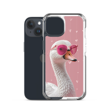 Cute Pink Swan iPhone Case