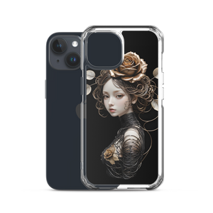 Lady Rose Copper Wire Art iPhone Case