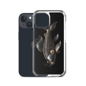 Minimalism Copperplate Art Fish iPhone Case