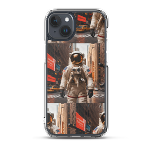 Astronout in the City iPhone Case