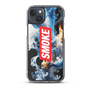 Blue Smoke Fire iPhone Case