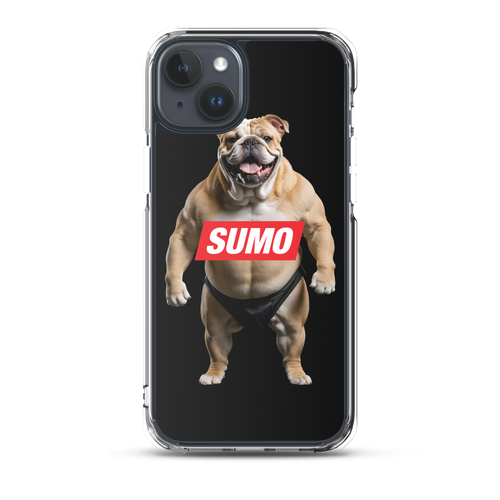 Sumo Bulldog Black iPhone Case