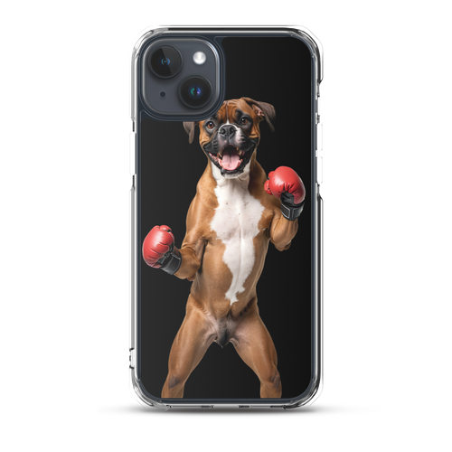 Boxer Boxing Black iPhone Case