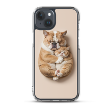 Cute Baby Cat and Dog Sleep iPhone Case