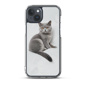 Relaxing British Shorthair Cat iPhone Case