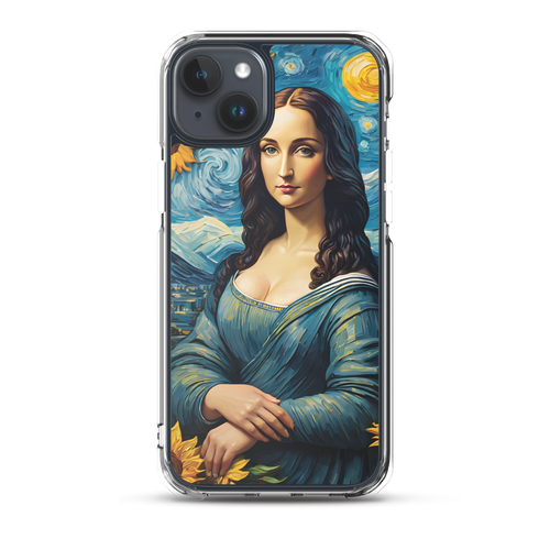 Monalisa Painting in Van Gogh Style iPhone Case