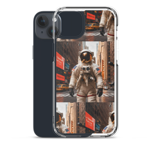 Astronout in the City iPhone Case