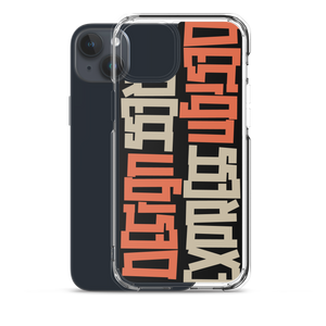 Design Express Typography iPhone Case