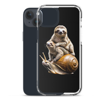 Sloth Riding A Snail iPhone Case