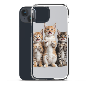 Funny Tripple Cats iPhone Case