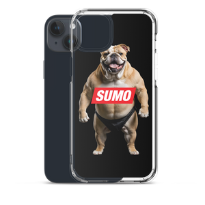 Sumo Bulldog Black iPhone Case