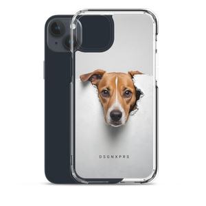 Funny Sad Dog Peep iPhone Case