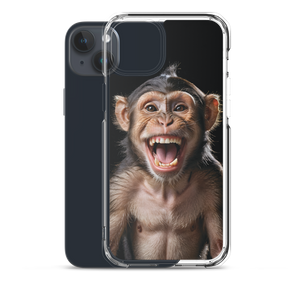 Happy Monkey Black iPhone Case