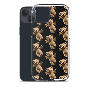 Happy Teddy Bear Pattern iPhone Case