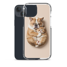 Cute Baby Cat and Dog Sleep iPhone Case