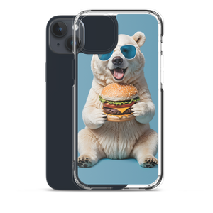 Polar Bear and Burger iPhone Case