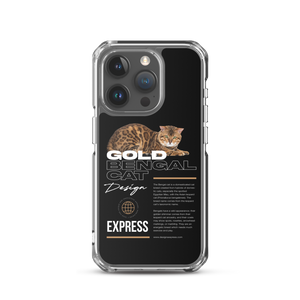 Gold Bengal Cat iPhone Case