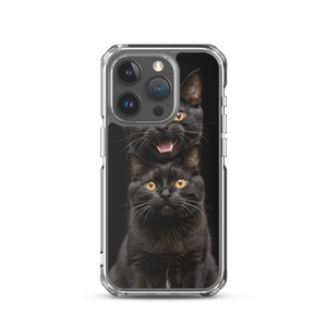 Two Black Cats Follows iPhone Case