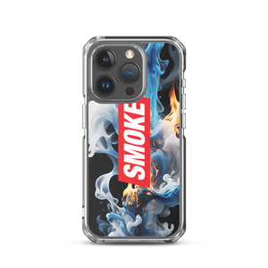 Blue Smoke Fire iPhone Case