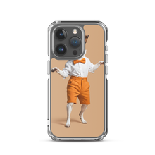 Happy Dancing Dog Beige iPhone Case