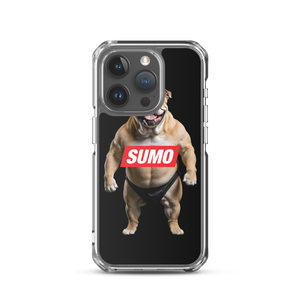 Sumo Bulldog Black iPhone Case