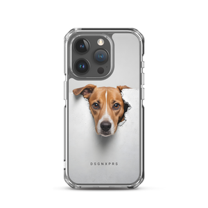 Funny Sad Dog Peep iPhone Case