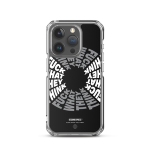 F**ck What They Think Grayscale iPhone Case