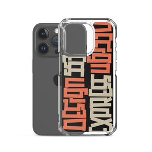 Design Express Typography iPhone Case