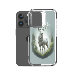 Green White Deer iPhone Case