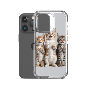 Funny Tripple Cats iPhone Case