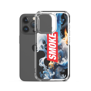 Blue Smoke Fire iPhone Case