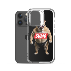 Sumo Bulldog Black iPhone Case