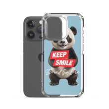 Keep Smile Blue Panda iPhone Case