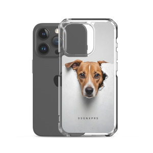 Funny Sad Dog Peep iPhone Case