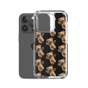 Happy Teddy Bear Pattern iPhone Case