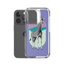 Giraffe Zebra Purple iPhone Case