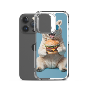 Polar Bear and Burger iPhone Case