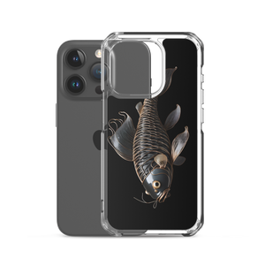 Minimalism Copperplate Art Fish iPhone Case