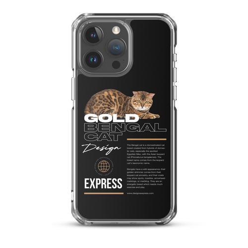 Gold Bengal Cat iPhone Case