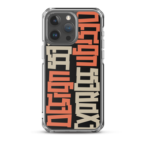 Design Express Typography iPhone Case