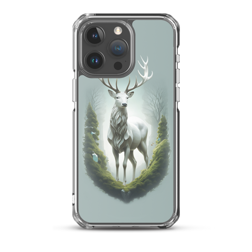 Green White Deer iPhone Case