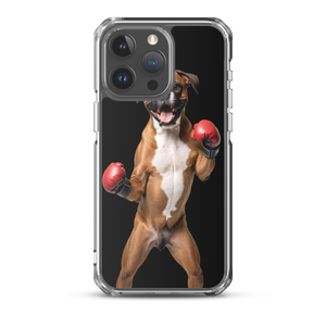 Boxer Boxing Black iPhone Case