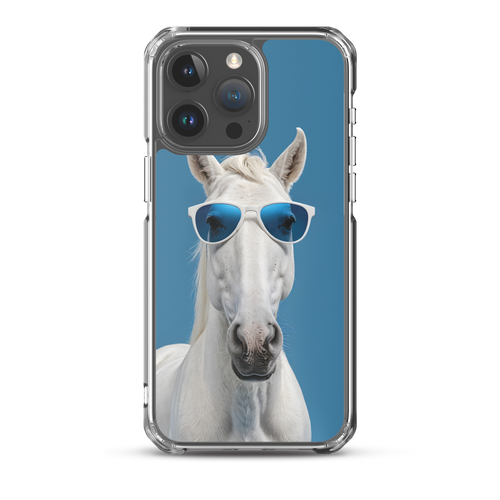 Cool Blue Horse iPhone Case